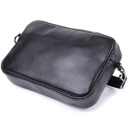 Классическая сумка кросс-боди Shvigel из гладкой натуральной кожи 21х13.5х5 см sum0027038 - фото 5