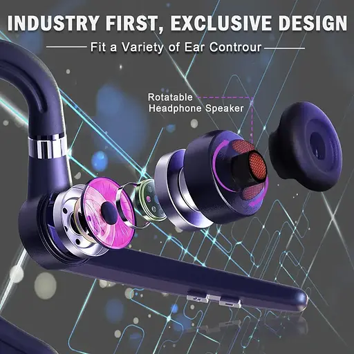 Бездротова Bluetooth-гарнітура HSP-B6 PRO з кнопками керування шумозаглушенням Бізнес-гарнітура - фото 4