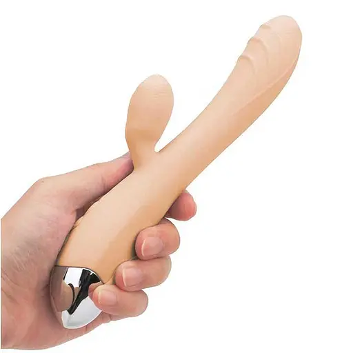 Смарт вибратор-кролик с USB зарядкой 21 см для клитора и точки G Розовый - фото 3