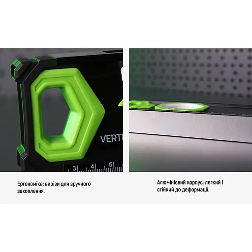 Рівень будівельний Alloid з магнітом та боковим вікном 3 капсули 80 см (LD-007080) - фото 7