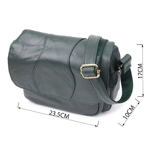 Жіноча сумка Vintage з натуральної шкіри 23.5х17х10 см sum0027633 - фото 3