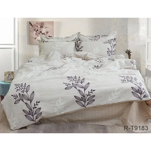 Комплект постільної білизни TAG Tekstil з компаньйоном 1.5-спальний 000210274 (R-T9183)