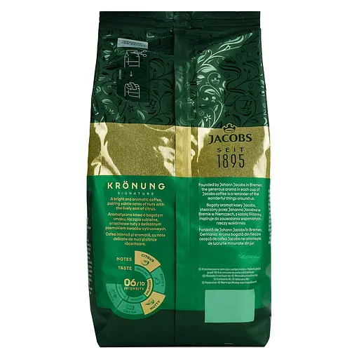 Кава в зернах Jacobs Kronung 1 кг - фото 5