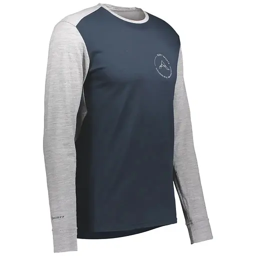 Термокофта Scott Defined Merino Blue/Grey Melange M (1081-277772.7037.007) - фото 3