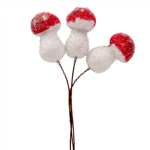 Гриб декоративний Мухомор Yes! Fun, 4 см, 3 шт. в пучку, зацукрований