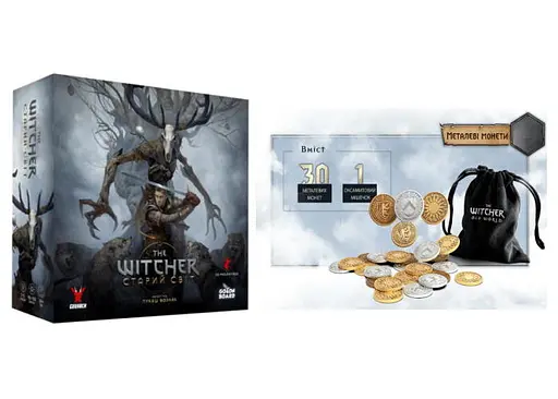 Настільна гра Geekach Games Відьмак. Старий світ - Делюкс видання + Металеві монети (укр.) (GKCH025WS+1)