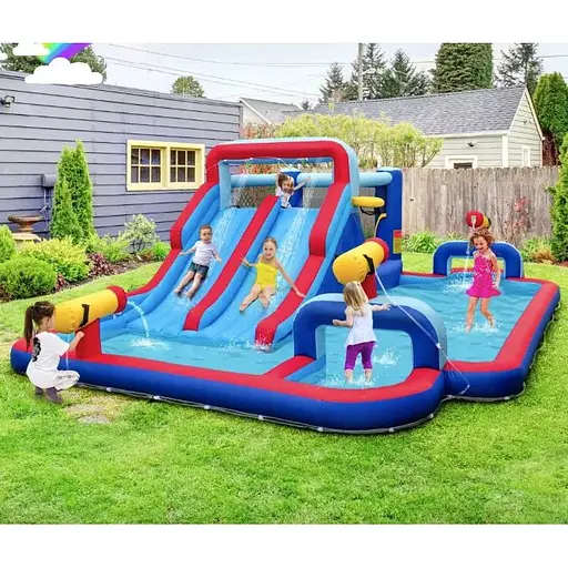 Надувний парк Costway Fun Kids із водними гірками (без вентилятора) - фото 3