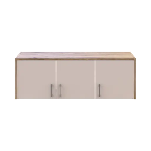 Антресоль Doros Ронді Дуб Артізан/Кашемір 3 ДСП 121х52х41 (80737823) - фото 7