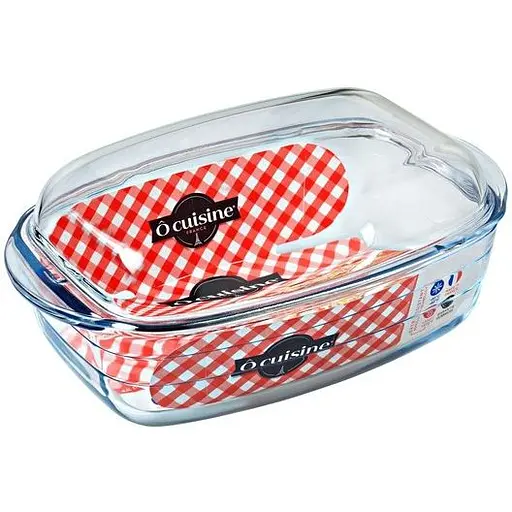 Кастрюля прямоугольная для запекания O Cuisine Pyrex 4.3 л + 2.2 л крышка (466AC00/1643)