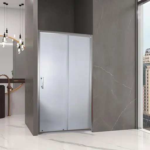 Душові двері Bravo Tormes 120FS 2 уп., універсальні, матовий, хром матовий - фото 4