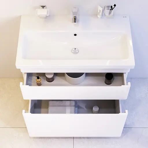 Тумба з умивальником AM.PM Hit підлогова 75 см білий M93A-FSX0752-WC0752WG38 Білий - фото 3