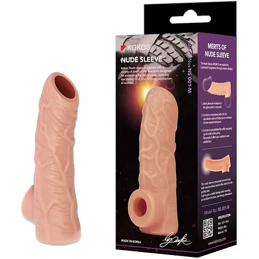 Насадка на член Kokos Nude Sleeve NS 001 M - фото 4