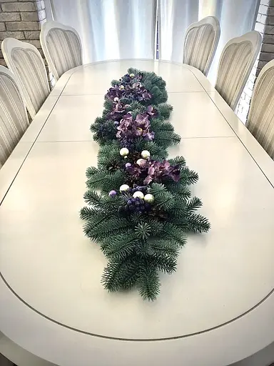 Гірлянда хвойна Hvoya Premium лита блакитна 2.2 м  - фото 3