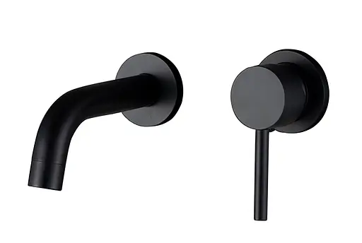 Смеситель для раковины VBI Milano black скрытого монтажа VBI-050102BL Черный матовый - фото 1