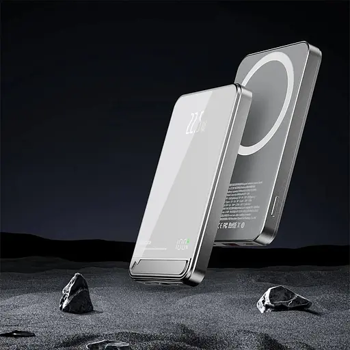 Повербанк MagSafe Delicate Powerbank з бездротовою зарядкою для iPhone магнітний 10000 mAh 20W Silver - фото 2