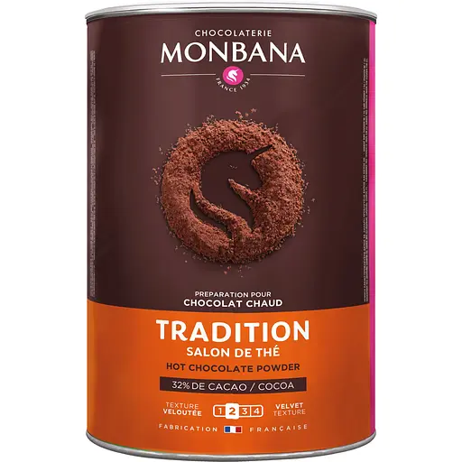 Суха суміш Monbana Tradition Chocolate Powder для приготування гарячого шоколаду 1 кг