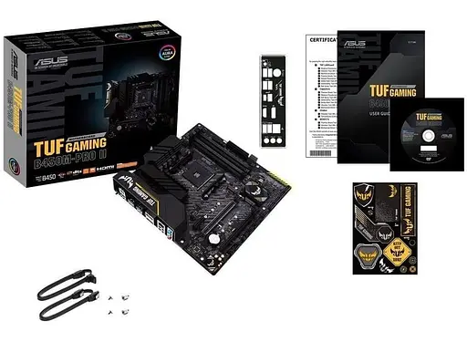 Материнская плата ASUS TUF Gaming B450M-Pro II (TUF Gaming B450M-Pro II) (Socket AM4, AMD B450, Micro-ATX) Б/у - фото 5