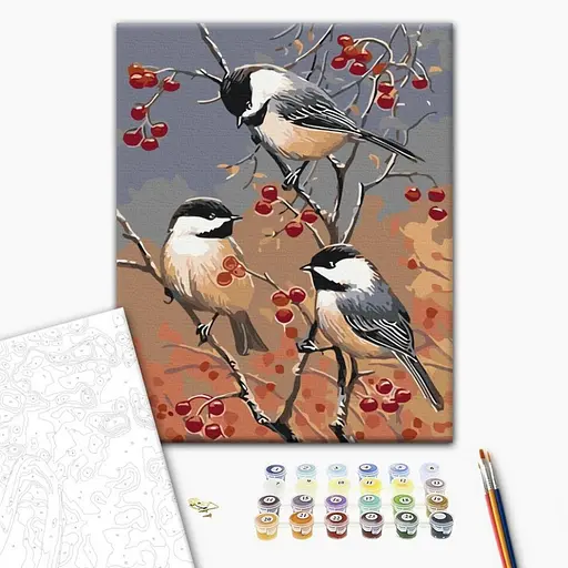 Картина за номерами "Синички повернулись" BS52193, 40х50 см - фото 2