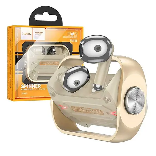 Бездротові навушники Hoco EW55 TWS gaming headset | BT5.3, 30/300mAh, 4h | gold - фото 6