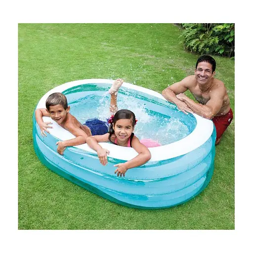 Дитячий надувний басейн Дельфіни 57482-2, 238 л 163x107x46 см - фото 3