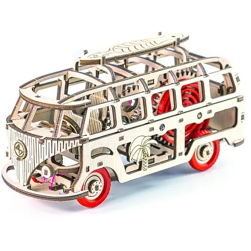 Деревянный конструктор Dream Van Time For Machine T4M380301 Красный - фото 1
