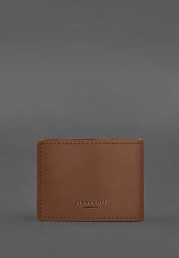 Кожаная обложка на удостоверение Морской охраны светло-коричневая Crazy Horse - фото 4