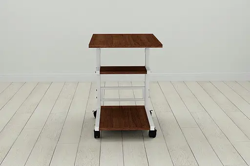 Стіл приставний Ferrum-decor Адан 62x40x60 метал Білий ДСП Венге 16мм (FRD-105394) - фото 3