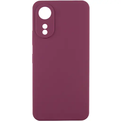 Чохол Silicone Cover Lakshmi Full Camera (AAA) для Oo A78 4G Бордовий / lum