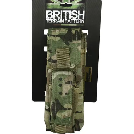Подсумок для АК и пистолетного магазина Kombat UK Single Mag Pouch with Pistol Mag (1000-kb-smpp-btp)