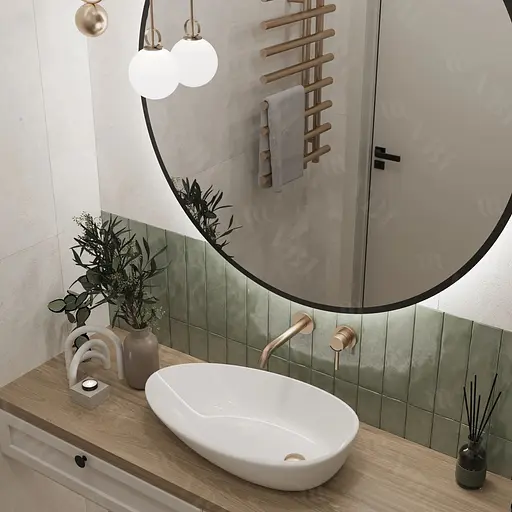 Умивальник VBI Trento 65 white накладний VBI-011901, Білий - фото 1