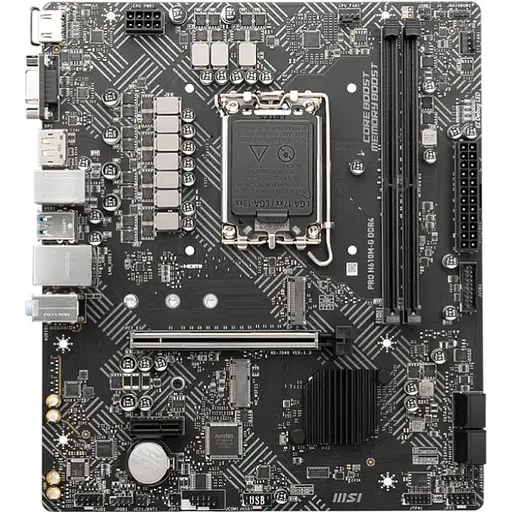 Материнська плата MSI PRO H610M-G DDR4 s1700 H610 2xDDR4 HDMI DP D-Sub mATX
