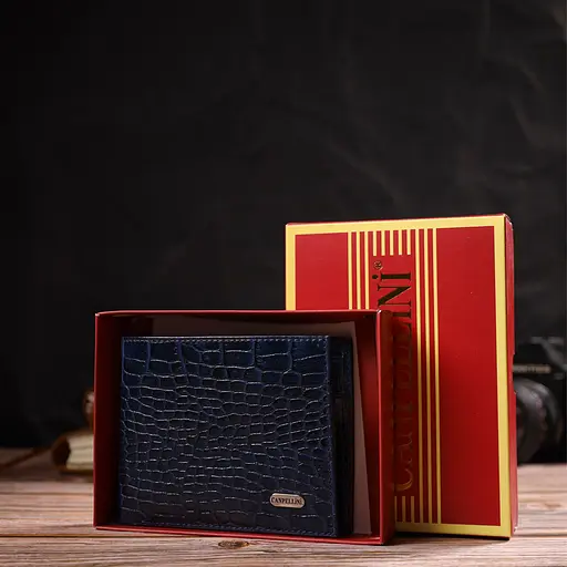 Мужской кожаный кошелек Canpellini 12х9.7х2 см acs0025646 - фото 8