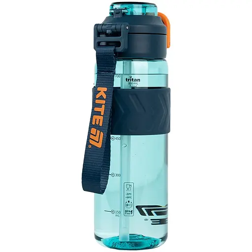 Пляшечка для води Kite 800 мл блакитно-помаранчева (K25-1234-3) - фото 2