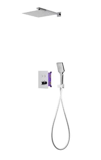 Душова система прихованого монтажу Corsan CMZ069TCH хром + BOX з термостатом 647014, Хром - фото 11