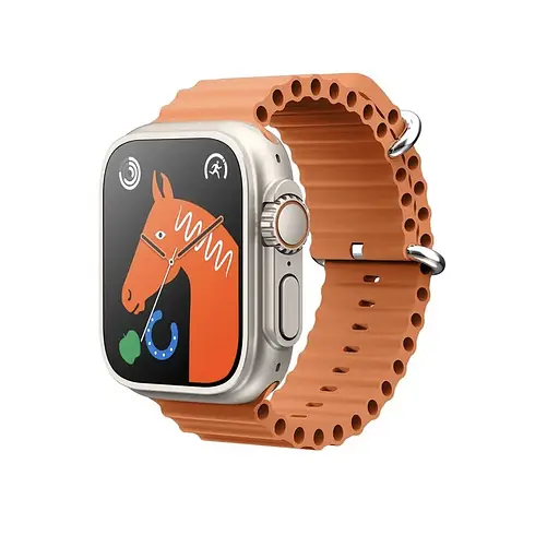 Розумний смарт-годинник Smart Watch GS ULTRA 8 Silver 2.05 безрамковий з бездротовою зарядкою - фото 3