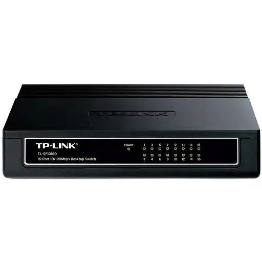 Коммутатор TP-Link TL-SF1016D, 16 портовый, 10/100
