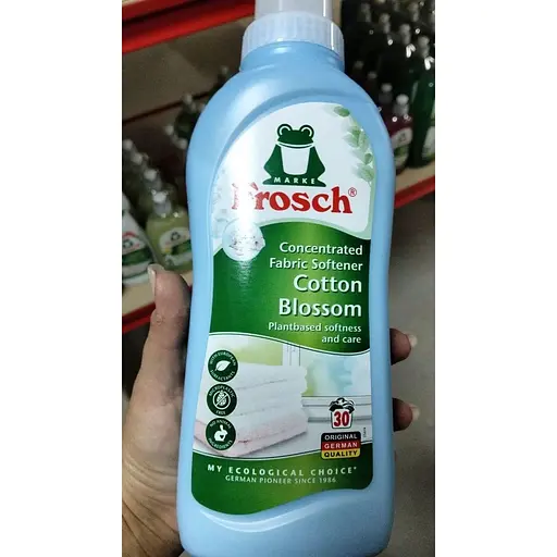  Концентрований кондиціонер-ополіскувач для білизни Frosch Квіти бавовника 750 мл - фото 3