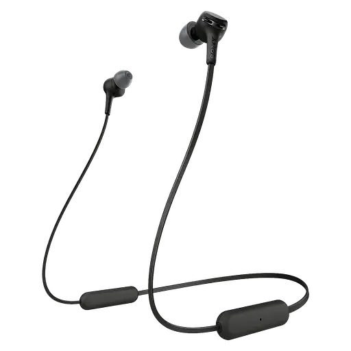 Наушники-гарнитура SONY WI-XB400 Bluetooth с микрофоном Black - фото 1