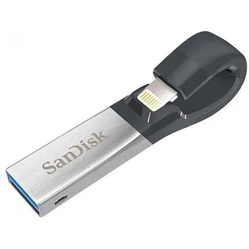 Флешка iPhone iPad Usb 3.0 SanDisk iXpand 16 Gb ver 2 Lightning разъем - фото 1