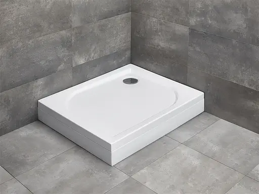 Душовий піддон Radaway Delos D 100x75 з панеллю правий 4D17515-03R - фото 1