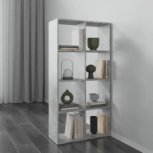 Книжная полка стеллаж Vays M-10 на 10 ячеек ЛДСП 72x29x143 см для дома офиса детской или гостиной - фото 6