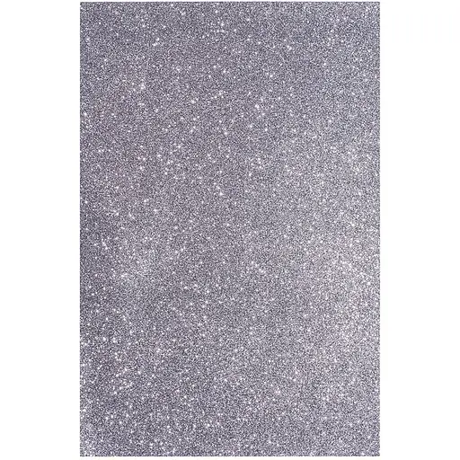 Фоаміран Santi Eva з глітером 20x30 см 10 аркушів темний срібний (742685) - фото 2