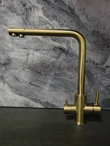 Смеситель для кухни с подключением к фильтру золотой "Frosh" Nett FG-33 Золотой - фото 2