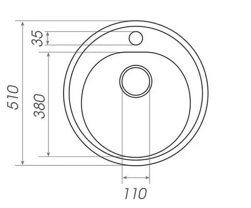 Кухонна мийка Platinum 510 LUNA (SP000025055) - фото 5