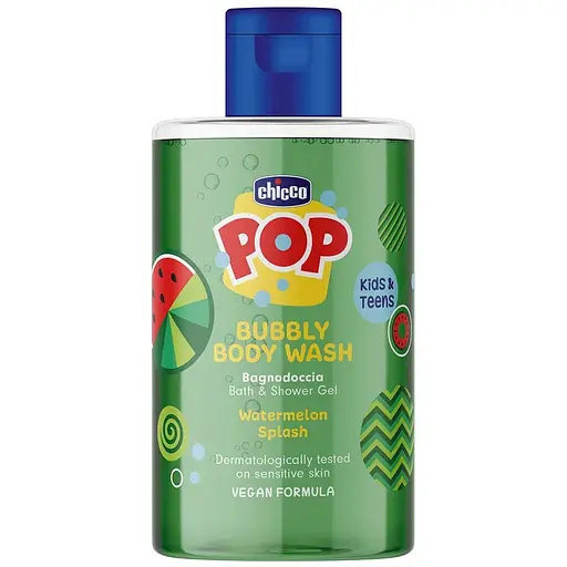 Гель для купания Chicco Pop Watermelon Splash с арбузным экстрактом 300 мл от 6 лет (12371.00) - фото 1