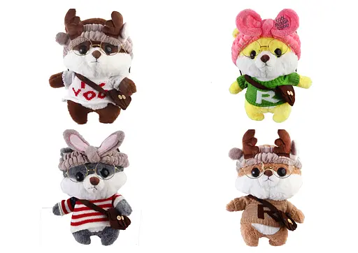 М’яка іграшка Песик, 28 см, аксесуари - фото 2