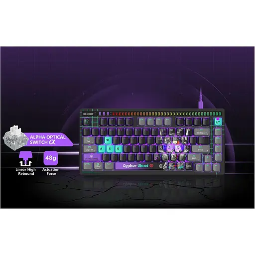 Клавиатура Bloody AT75 (Cypher Ghost) (AT75 (Cypher Ghost)) - фото 6