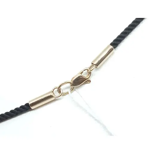 Ювелірний шнурок з текстилю Tango з золотими вставками. 950086 40 - фото 3