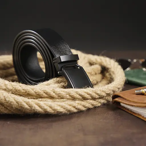 Ремінь шкіряний Vintage чоловічий 115х3,4 см acs0014806 - фото 6