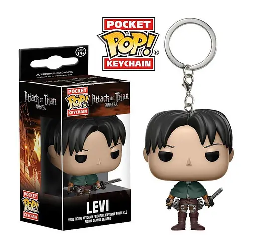 Фігурка-брелок Funko Pop Фанко Поп Atack on Titan Атака Титанів Леві Аккерман Levi Ackerman 4 см АТ 22.235 - фото 2